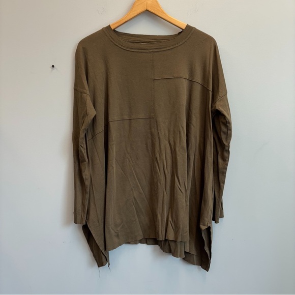 PLANET by Lauren G Tops - Planet by Lauren G Top Long Sleeve Tunic Lagenlook One Size Pima Cotton pockets